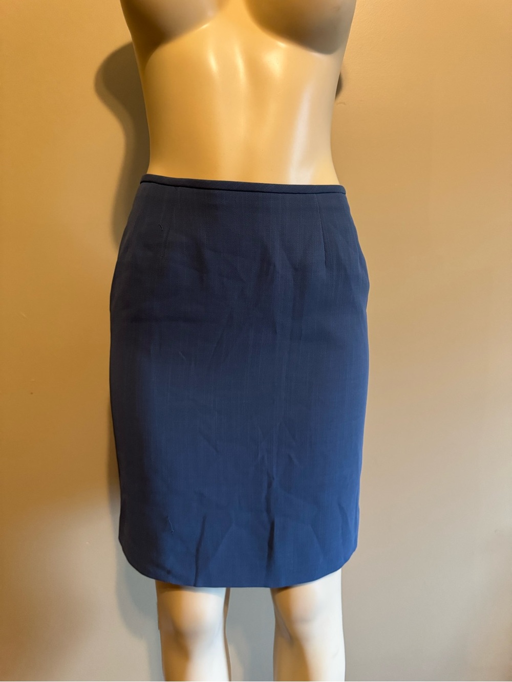 Kasper A.S.L. Petite Slate Blue Skirt Suit Set – Structured Blazer & Pencil Skir - Picture 8 of 11